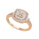 14K Rose Gold 1/2 CT. T.W. Diamond Vintage Inspired Ring 